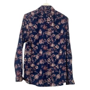 Express Dark Blue Floral Men's Casual Shirt